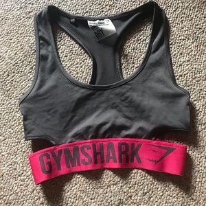 {gymshark} grey sports bra